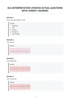 Ecg Interpretation Updated Actual Questions&NewLine;With Correct Answers&NewLine;