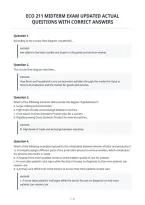 Eco 211 Midterm Exam Updated Actual&NewLine;Questions With Correct Answers