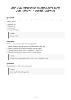Chia Quiz Frequently Tested Actual Exam&NewLine;Questions With Correct Answers
