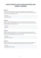 Chsos Updated Actual Exam Questions And&NewLine;Correct Answers
