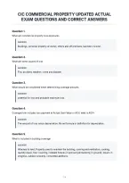 Cic Commercial Property Updated Actual&NewLine;Exam Questions And Correct Answers