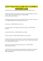 Ccht Practice Exam With Correct Answers 2026-2027&period;