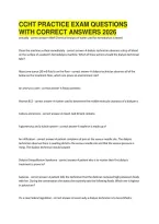 Ccht Practice Exam Questions With Correct Answers 2026&period;