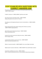 Ccht Exam Review Questions With Correct Answers 2026&period;