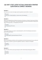 Cje Unit 4 Test Latest Actual Exam With Verified&NewLine;Questions & Correct Answers