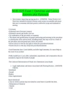 NUR 1025 Exam 1 Questions and Correct Answers plus Rationale&NewLine;