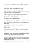 Cm 3111 Exam 2 Questions With Verified Answers
