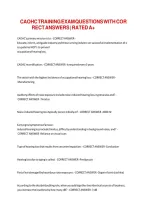 Caohc Training Exam Questions With Correct Answers Rated A&plus;&period;