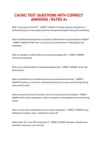 Caohc Test Questions With Correct Answers Rated A&plus;&period;