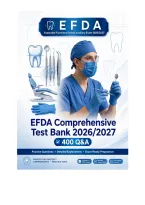 Efda - Comprehensive Test Bank 2026&sol;2027 &vert; 400 Verified Q&A &vert; Detailed Rationales &vert; Ngn-Aligned &vert; Pass Guaranteed &ndash; A&plus; Graded