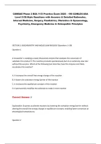 COMSAE Phase 2 BSA 113i Practice Exam 2026 &ndash; 190 COMLEX-USA &NewLine;Level 2-CE-Style Questions with Answers & Detailed Rationales&comma; &NewLine;Internal Medicine&comma; Surgery&comma; Paediatrics&comma; Obstetrics & Gynaecology&comma; &NewLine;Psychiatry&comma; Emergency Medicine & Osteopathic Principles