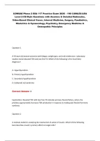 COMSAE Phase 2 BSA 117 Practice Exam 2026 &ndash; 190 COMLEX-USA &NewLine;Level 2-CE-Style Questions with Answers & Detailed Rationales&comma; &NewLine;Video-Based Clinical Cases&comma; Internal Medicine&comma; Surgery&comma; Paediatrics&comma;&NewLine;Obstetrics & Gynaecology&comma; Psychiatry&comma; Emergency Medicine & 
