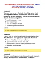 Hesi Comprehensive Exit Exam Version 2 Copy - Complete&NewLine;Questions And Detailed Solutions&NewLine;Latest Update This Year Just Released
