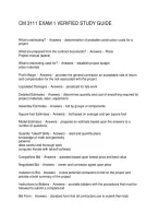 Cm 3111 Exam 1 Verified Study Guide