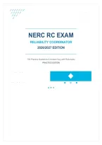 NERC RC Exam 2026&sol;2027 &vert; Reliability Coordinator Certification Questions & Answers with Rationales &vert; Graded A&plus; &vert; Instant Download