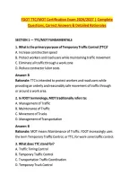 FDOT Bundle - Complete Questions&comma; Correct Answers & Detailed Rationales 