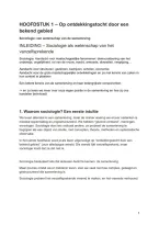 Sociologie Hoofdstuk 1 &vert; KU Leuven &vert; 2026&sol;2027
