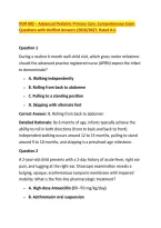 NUR 682 &ndash; Advanced Pediatric Primary Care&colon; Comprehensive Exam &NewLine;Questions with Verified Answers &lpar;2026&sol;2027&comma; Rated A&plus;&rpar;