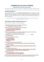 CHAMBERLAIN COLLEGE OF NURSING&NewLine;NUR2242 Exam 2 Review & Answer Key&NewLine;Whistleblowing &bull; Mandatory Reporting &bull; Documentation &bull; Therapeutic Communication &bull; Professional Identity