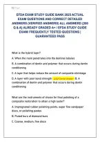 EFDA Exam Study Guide Bank - 200 Verified Q&As &lpar;Graded A&plus; Pack&rpar;