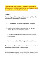 LPN&sol;LVN HESI Exit Exam Evaluation &ndash; Elsevier HESI Practical Nursing &NewLine;Exit Examination &ndash; 2026&sol;2027 Academic Year &ndash; Verified Questions and &NewLine;Answers for Licensed Practical&sol;Vocational Nurses 