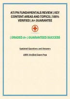 Ati Pn Fundamentals Review &vert; Key Content Areas And Topics &vert; 100&percnt; Verified &vert; A&plus; Guarantee&NewLine;&NewLine;
