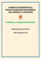 Nursing Ati Fundamentals &vert; Practice Questions And Answers &vert; 100&percnt; Verified &vert; A&plus; Guarantee&NewLine;&NewLine;