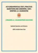 Ati Fundamentals Test &vert; Practice Questions And Answers &vert; 100&percnt; Verified &vert; A&plus; Guarantee&NewLine;&NewLine;