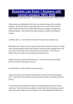 Business Law Exam 1 Answers with correct answers 100&percnt; 2026