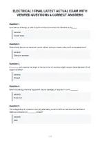 Electrical 1 Final Latest Actual Exam With&NewLine;Verified Questions & Correct Answers