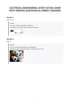 Electrical Engineering Latest Actual Exam&NewLine;With Verified Questions & Correct Answers&NewLine;
