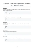 Electrical Safety &lpar;26102-17&rpar; Expected Questions&NewLine;With Verified Answers&NewLine;