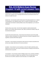 BUL 4310 Midterm Exam Review Chapters 1-6 with correct answers 100&percnt; 2026