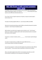 BIO 302 Exam 2 with correct answers 100&percnt; 2026