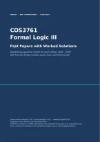 Cos3751 Exam Papers Questions & Answers Memo Solutions 2020-2026