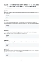Clc 011 Contracting For The Rest Of Us Updated&NewLine;Actual Questions With Correct Answers