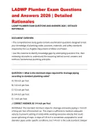 LADWP Plumber Exam Questions and Answers 2026 &vert; Detailed Rationales