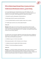 NSG 527 Medical-Surgical Nursing II Exam 1 Questions And Correct  Verified Answers With Rationales Graded A&plus; &vert; &lpar;Latest Version&rpar;