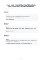 Cmas 258N Exam 2 Psu Updated Actual&NewLine;Questions With Correct Answers