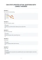 Cna State Updated Actual Questions With&NewLine;Correct Answers