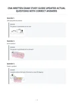 Cna Written Exam Study Guide Updated Actual&NewLine;Questions With Correct Answers