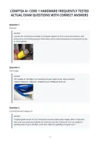 Comptia A&plus; Core 1 Hardware Frequently Tested&NewLine;Actual Exam Questions With Correct Answers