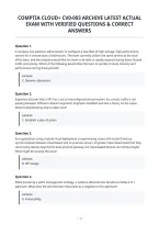Comptia Cloud&plus; Cv0-003 Archive Latest Actual&NewLine;Exam With Verified Questions & Correct&NewLine;Answers