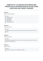 Comptia Itf&plus; 3&period;3 Explain The Purpose And&NewLine;Proper Use Of Software Updated Actual Exam&NewLine;Questions And Correct Answers