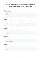 Comptia Network &plus; Updated Actual Exam&NewLine;Questions And Correct Answers&NewLine;