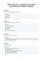 Con 1100V Unit 2 Updated Actual Exam&NewLine;Questions And Correct Answers
