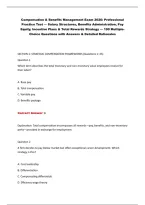 Compensation & Benefits Management Exam 2026&colon; Professional&NewLine;Practice Test &mdash; Salary Structures&comma; Benefits Administration&comma; Pay&NewLine;Equity&comma; Incentive Plans & Total Rewards Strategy &mdash; 190 MultipleChoice Questions with Answers & Detailed Rationales&NewLine;