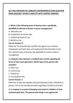 Bul 4421 Midterm Fau Gendler Comprehensive Exam Question Bank 2026&sol;2027 Update Complete With Verified Answers