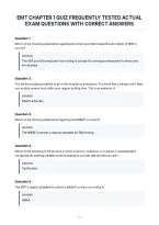 Emt Chapter 1 Quiz Frequently Tested Actual&NewLine;Exam Questions With Correct Answers