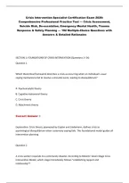 Crisis Intervention Specialist Certification Exam 2026&colon;&NewLine;Comprehensive Professional Practice Test &mdash; Crisis Assessment&comma;&NewLine;Suicide Risk&comma; De-escalation&comma; Emergency Mental Health&comma; Trauma&NewLine;Response & Safety Planning &mdash; 192 Multiple-Choice Questions with&NewLine;Answers 